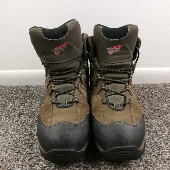 Red Wing 8670 Waterproof Hiking Boots Mens 10.5 EE TruHiker Leather Trail Brown